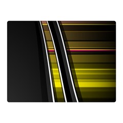 Abstract Multicolor Vectors Flow Lines Graphics Double Sided Flano Blanket (mini)  by Sapixe