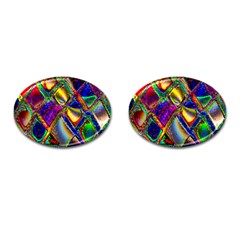 Abstract Digital Art Cufflinks (oval) by Sapixe