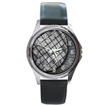 Architecture Roof Structure Modern Round Metal Watch Front