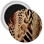 Animal Fabric Patterns 3  Magnets Front