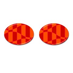 Background Texture Pattern Colorful Cufflinks (oval) by Sapixe