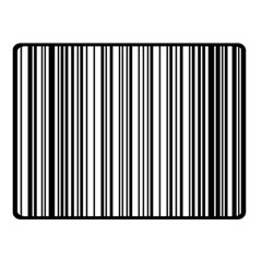 Barcode Pattern Double Sided Fleece Blanket (small)  by Sapixe