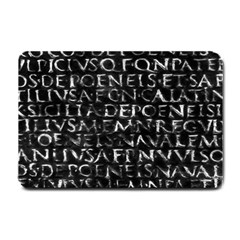 Antique Roman Typographic Pattern Small Doormat  by dflcprints