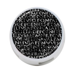 Antique Roman Typographic Pattern 4-port Usb Hub (one Side) by dflcprints