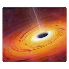 Black Hole Double Sided Flano Blanket (small)  by Sapixe