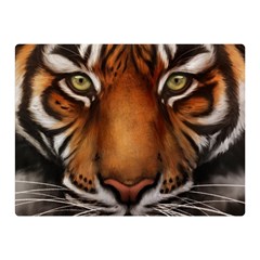 The Tiger Face Double Sided Flano Blanket (mini)  by Nexatart