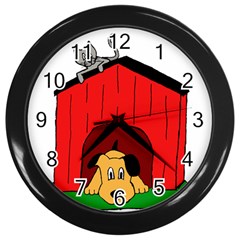 Dog Toy Clip Art Clipart Panda Wall Clocks (black) by Sapixe