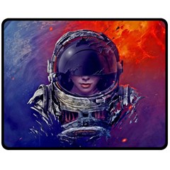 Eve Of Destruction Cgi 3d Sci Fi Space Fleece Blanket (medium)  by Sapixe