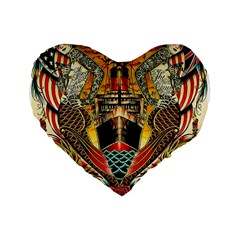 Hail Fine Art Print Standard 16  Premium Flano Heart Shape Cushions by Sapixe