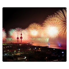 Kuwait Liberation Day National Day Fireworks Double Sided Flano Blanket (small)  by Sapixe