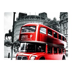 London Bus Double Sided Flano Blanket (mini)  by Sapixe