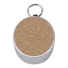 Mosaic Pattern Background Mini Silver Compasses by Sapixe