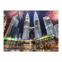 New Years Eve Petronas Towers Kuala Lumpur Malaysia Double Sided Flano Blanket (mini)  by Sapixe