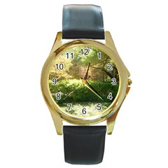 Highland Park 19 Round Gold Metal Watch by bestdesignintheworld