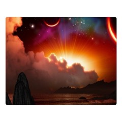 Red Fantasy Double Sided Flano Blanket (large)  by Sapixe