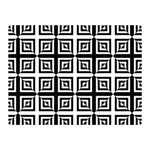 Seamless Pattern Background Black And White Double Sided Flano Blanket (Mini)  35 x27  Blanket Front