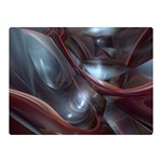 Shells Around Tubes Abstract Double Sided Flano Blanket (Mini)  35 x27  Blanket Back
