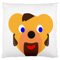 Solidarity Clipart Bear Head Teddy Bear Xmas Christmas Stuffed Animal Large Flano Cushion Case (one Side) by Sapixe