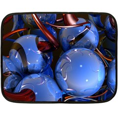 Spheres With Horns 3d Double Sided Fleece Blanket (mini)  by Sapixe