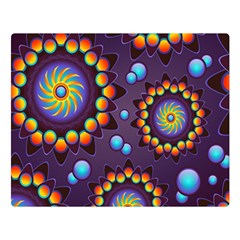 Texture Background Flower Pattern Double Sided Flano Blanket (large)  by Sapixe