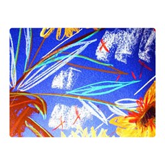 Dscf1385 - Sunflowers In Ceramic Jur Double Sided Flano Blanket (mini)  by bestdesignintheworld