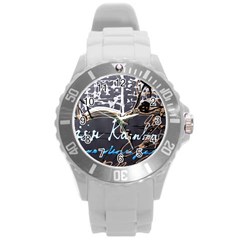 Dscf1638 - Written Poems Round Plastic Sport Watch (l) by bestdesignintheworld