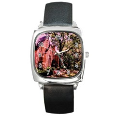 Hot Day In  Dallas 6 Square Metal Watch by bestdesignintheworld