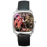 Hot Day In  Dallas 6 Square Metal Watch Front
