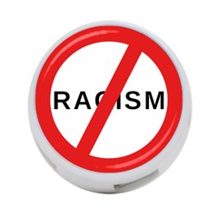2000px No Racism Svg 4-port Usb Hub (two Sides)  by demongstore