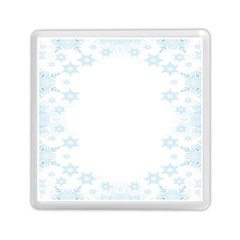 The Background Snow Snowflakes Memory Card Reader (square)  by Sapixe
