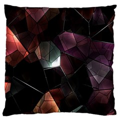 Crystals Background Design Luxury Large Flano Cushion Case (one Side) by Sapixe
