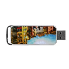 Architecture Art Blue Portable Usb Flash (two Sides) by Modern2018