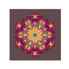 Joyful Living Small Satin Scarf (square) by aumaraspiritart