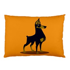 Illustration Silhouette Art Mammals Pillow Case by Nexatart