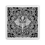 Ornate Hindu Elephant  Memory Card Reader (Square)  Front