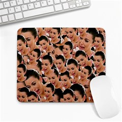 Crying Kim Kardashian Large Mousepads by Valentinaart