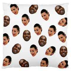 Crying Kim Kardashian Large Flano Cushion Case (one Side) by Valentinaart