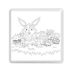 Coloring Picture Easter Easter Bunny Memory Card Reader (square)  by Sapixe