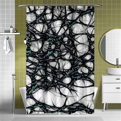 Mindset Neuroscience Thoughts Shower Curtain 48  X 72  (small)  by Sapixe