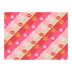 Background Desktop Pink Sun Stars Double Sided Flano Blanket (mini)  by Sapixe