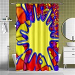 Embroidery Dab Color Spray Shower Curtain 48  x 72  (Small)  Curtain(48  X 72 ) - 42.18 x64.8  Curtain(48  X 72 )