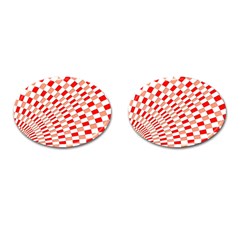Graphics Pattern Design Abstract Cufflinks (oval) by Sapixe