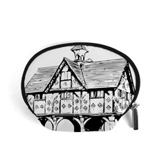 Line Art Architecture Vintage Old Accessory Pouches (small)  by Sapixe