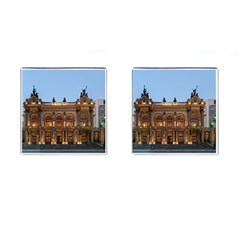 Municipal Theatre Of Sao Paulo Brazil Cufflinks (square) by Sapixe