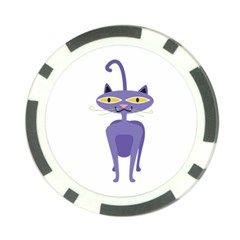 Cat Clipart Animal Cartoon Pet Poker Chip Card Guard (10 Pack) by Sapixe