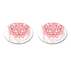 Mandala Pretty Design Pattern Cufflinks (oval) by Sapixe