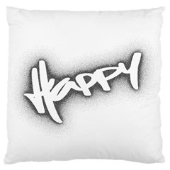 Lettering Points Creative Pen Dots Large Flano Cushion Case (one Side) by Sapixe