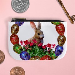Easter Eggs Rabbit Celebration Mini Coin Purses by Sapixe