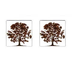 Tree Vector Ornament Color Cufflinks (square) by Sapixe