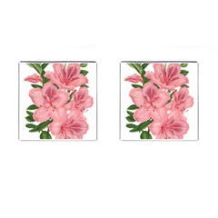 Flower Plant Blossom Bloom Vintage Cufflinks (square) by Sapixe